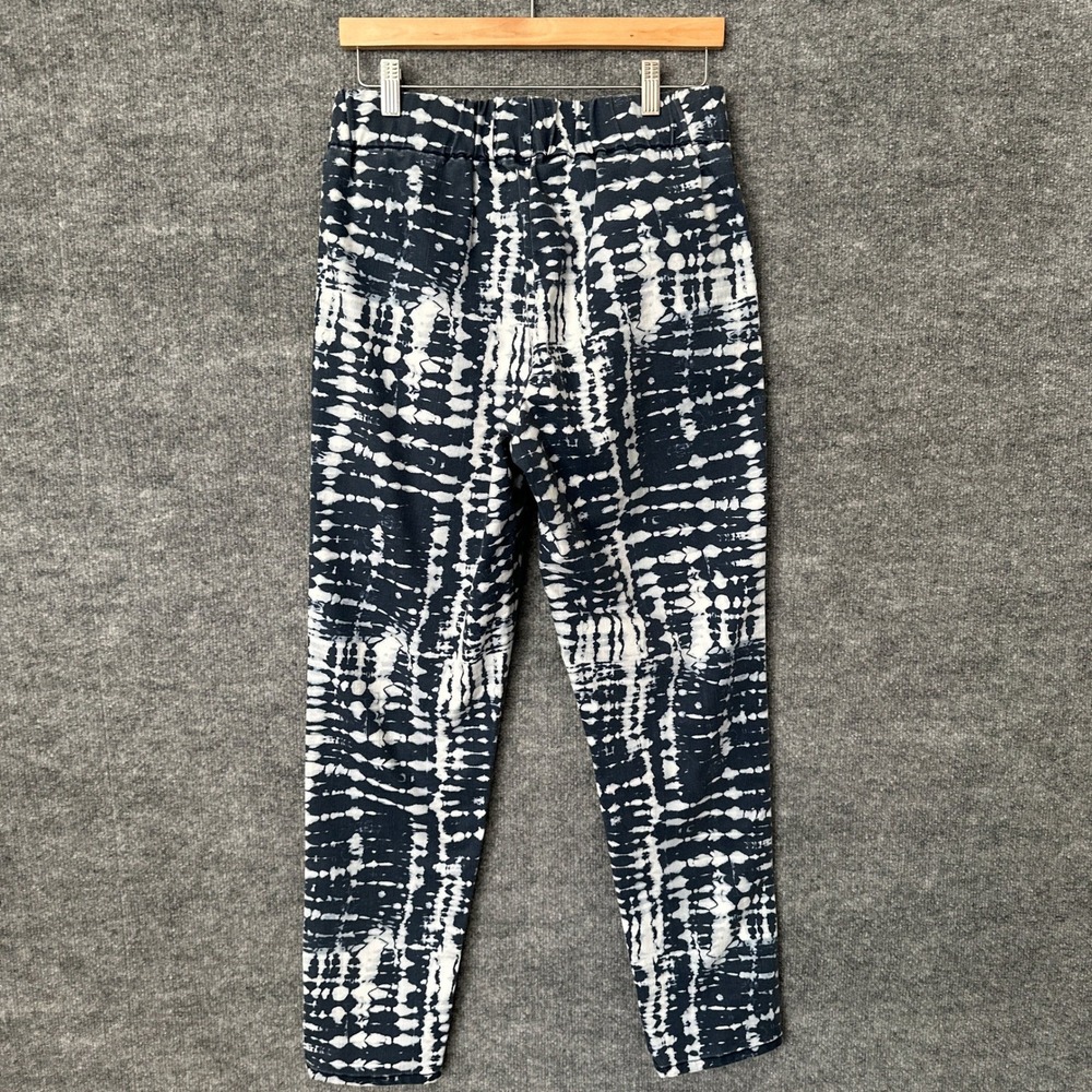 Soft Surroundings Womens M Blue White Tie Dye Pull On Pants Slim Stretch - Picture 2 of 13